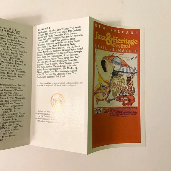 Vintage New Orleans Tour Brochure Mississippi River Cruise and Jazz Festival - Picture 15 of 15